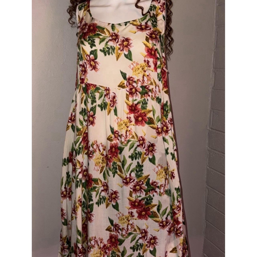 Suzanne Betro Floral Midi Dress Lightweight